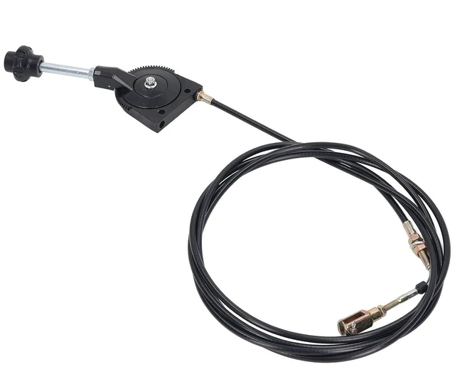 Main image of Excavator Manual Throttle Cable, 3.5M Universal Throttle Cable Replacement Excavator Motor Control Cable, Stainless Steel Joint PU Tube for Motor Control Heavy Equipment Parts