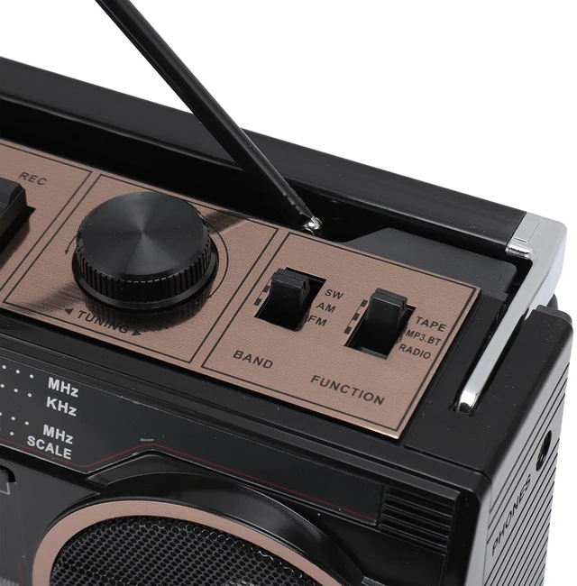 Alt view image 6 of 7 - Portable Cassette Player, Retro Blueooth, AM FM SW Radio Stereo Cassette Tape Player with Big Speaker and Earphone Jack, USB Port, Aux in Tape Recorder (US Plug)
