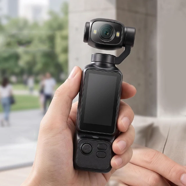 Alt view image 6 of 7 - Handheld POV Camera with 180 Rotatable Lens, 4K Video Recording, 1.97 Inch Screen, 6 Hours Battery Life, for Travel and Content Creation (Black)