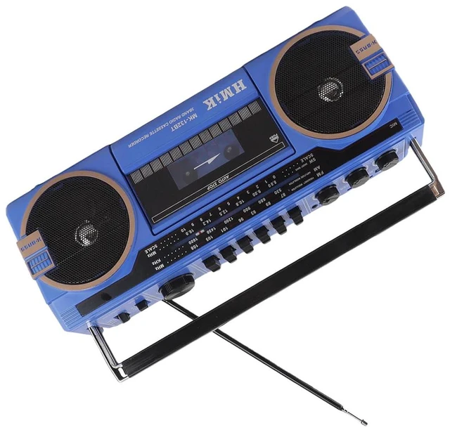 Alt view image 6 of 7 - Portable Cassette Player, Retro Blueooth, AM FM SW Radio Stereo Cassette Tape Player with Big Speaker and Earphone Jack, USB Port, Aux in Tape Recorder (US Plug)