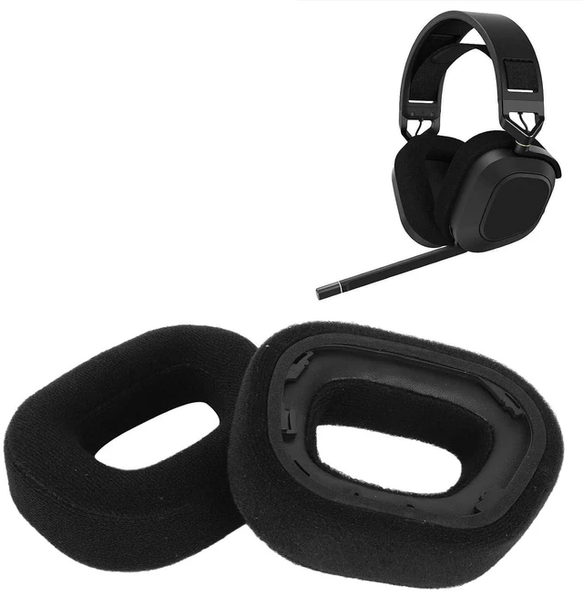 Main image of Replacement Earpads Cushions for HS80 RGB Headset, Noise Blocking Headphone Earpads, High Density Memory Foam Soft Breathable Ear Pads for HS80