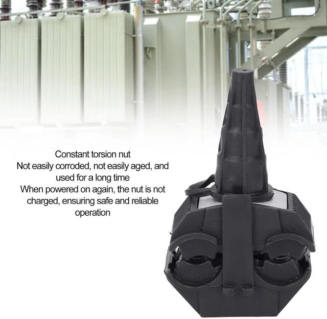 Alt view image 3 of 7 - 2Pcs 1KV Insulated Piercing Connector, Copper Multi Cable Connector, Sealing Structure with Filled Insulating Oil, Grounded Insulated Cable Connector for Urban and Industrial