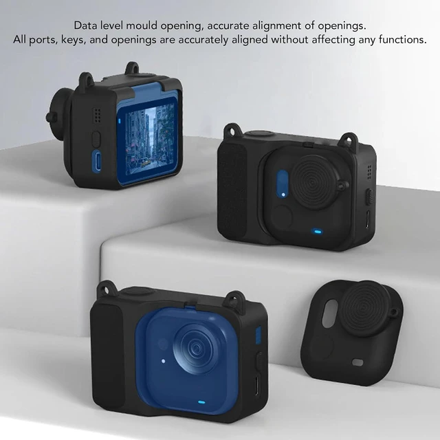 Alt view image 3 of 7 - Protective Cover, Silicone Case for Ultra Action Camera with Lens Cap, Anti Drop Dust Proof Flexible Slim Fit Accessories