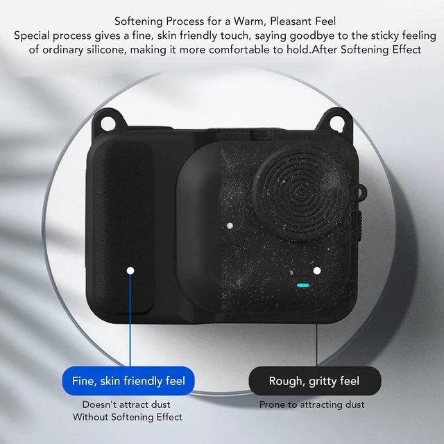 Alt view image 6 of 7 - Protective Cover, Silicone Case for Ultra Action Camera with Lens Cap, Anti Drop Dust Proof Flexible Slim Fit Accessories