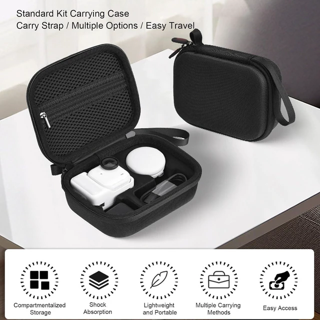 Alt view image 2 of 7 - Camera Carry Case, Shock Proof PU Travel Bag Organizer for Action Camera with Multiple Compartments, Portable Storage