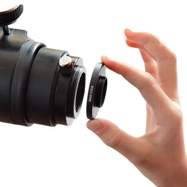 Alt view image 2 of 7 - Metal C CS Mount to M42 Lens Adapter, M42*0.75mm Female to C CS Mount Coupling Adapter Ring for Macro and Astronomical Photography