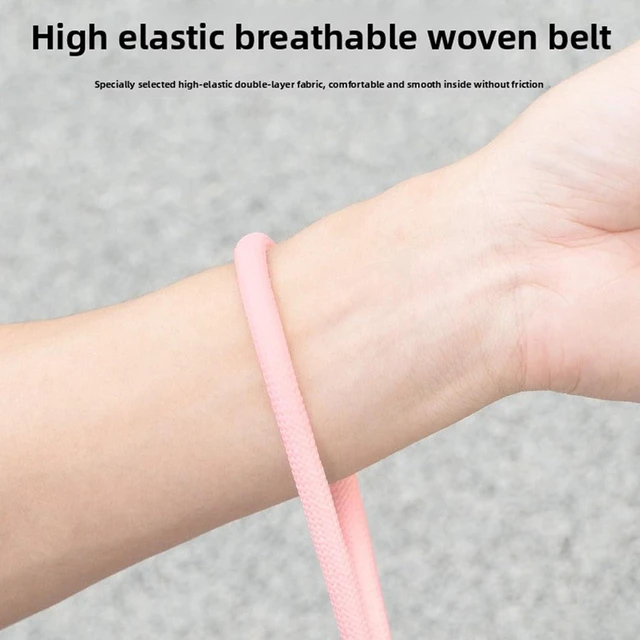 Alt view image 3 of 7 - Action camera wrist lanyard, aluminum alloy double lock buckle with built in pad for 3 360 X5 X4, high strength polyester strap (Roseate)