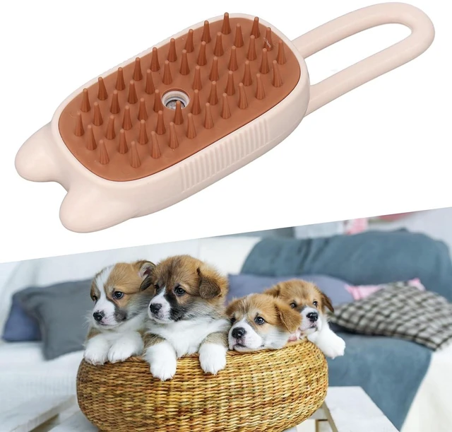 Alt view image 4 of 7 - Cat Steam Brush, Pet Spray Hair Removal Comb with USB Cable, Rechargeable Water Brush Cat for Shedding Grooming Supplies