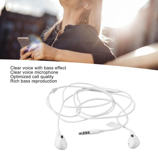 Alt view image 2 of 7 - 3.5mm Wired Earbuds in Ear Headphones, Noise Cancelling Corded for 3.5mm Jack Ear Buds, Built in Microphone and Volume Buttons for Smartphones