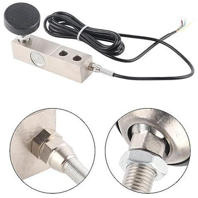 Alt view image 2 of 7 - Load Cell Sensor,Shear Beam Load Cell Sensor 1000KG with 4-Core Shielded Cable Weighing Sensor,for Electronic Scale, Track Scale, Automobile Weighing Equipment Etc