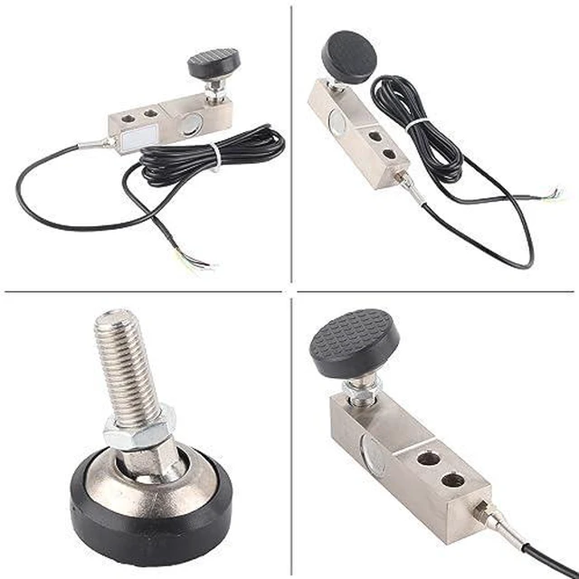 Alt view image 3 of 7 - Load Cell Sensor,Shear Beam Load Cell Sensor 1000KG with 4-Core Shielded Cable Weighing Sensor,for Electronic Scale, Track Scale, Automobile Weighing Equipment Etc