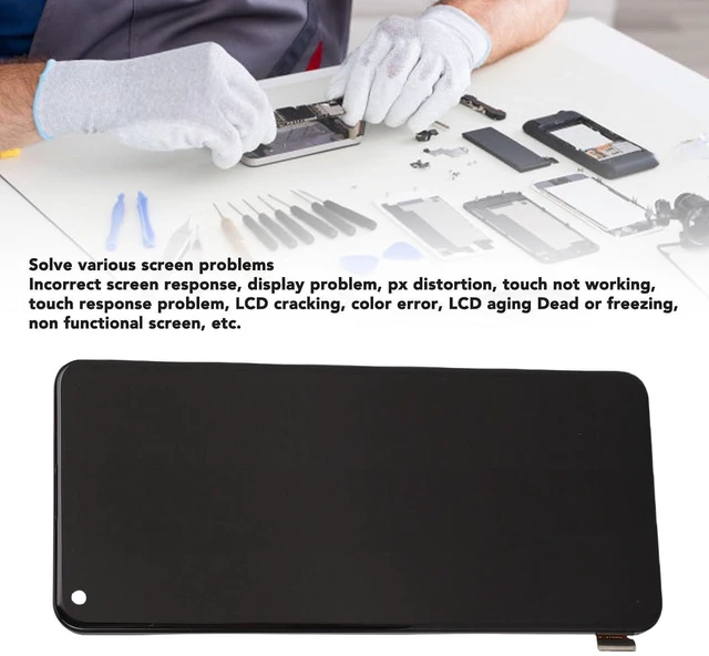 Alt view image 2 of 7 - Phone Screen Replacement for 11 10 Pro, 6.7 Inch OLED Touch Screen Display Digitizer Assembly with Repair Tool Kit Support Fingerprint, for PHB110 CPH2449 CPH2447 CPH2451
