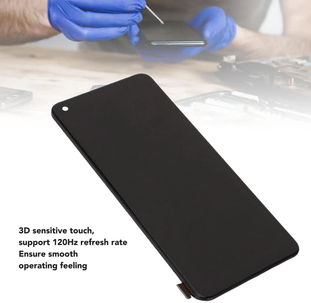 Alt view image 3 of 7 - Phone Screen Replacement for 11 10 Pro, 6.7 Inch OLED Touch Screen Display Digitizer Assembly with Repair Tool Kit Support Fingerprint, for PHB110 CPH2449 CPH2447 CPH2451