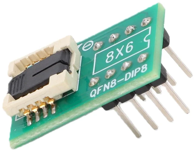 Main image of QFN8 WSON8 DFN8 to DIP8 Socket Adapter, Chipset Conversion Adapter with Programming and Testing Functions, for Chip IC in Consumer Automotive Industrial