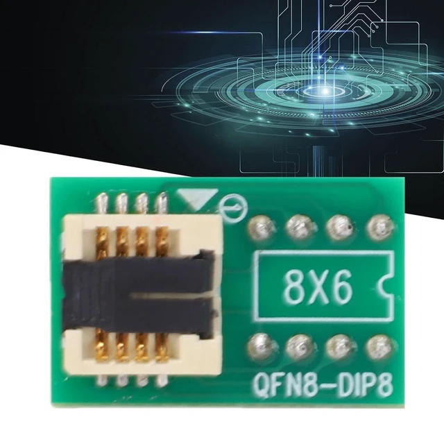 Alt view image 3 of 7 - QFN8 WSON8 DFN8 to DIP8 Socket Adapter, Chipset Conversion Adapter with Programming and Testing Functions, for Chip IC in Consumer Automotive Industrial