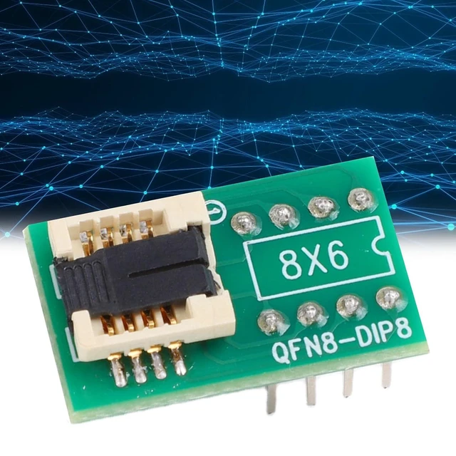 Alt view image 4 of 7 - QFN8 WSON8 DFN8 to DIP8 Socket Adapter, Chipset Conversion Adapter with Programming and Testing Functions, for Chip IC in Consumer Automotive Industrial