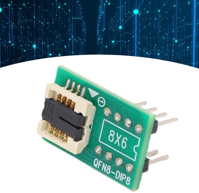 Alt view image 5 of 7 - QFN8 WSON8 DFN8 to DIP8 Socket Adapter, Chipset Conversion Adapter with Programming and Testing Functions, for Chip IC in Consumer Automotive Industrial