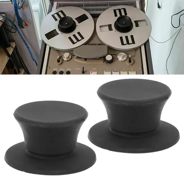Alt view image 4 of 7 - 1/4 Inch Nab Hub Optical Shaft Adapters, 1 Pair Reel to Reel Tape Opener Nab Hub Adapter Rubber Rings for Studer, for Akai, for TEAC, for