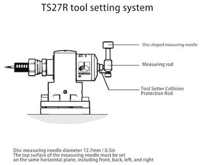 Alt view image 3 of 7 - Tool Setter Collision Rod, Alloy Steel M4 Tool Setting Accessories Compatible with TS27R, Easy Installation and Replacement for OTS, Tool Setters