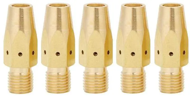 Main image of Brass Tip Adapter,169728 Welding Gun MIG Gas Diffuser Replacement Part,for Miller M-25/M-40 and for MIG(5PCS)
