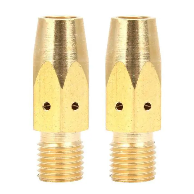 Alt view image 3 of 7 - Brass Tip Adapter,169728 Welding Gun MIG Gas Diffuser Replacement Part,for Miller M-25/M-40 and for MIG(5PCS)