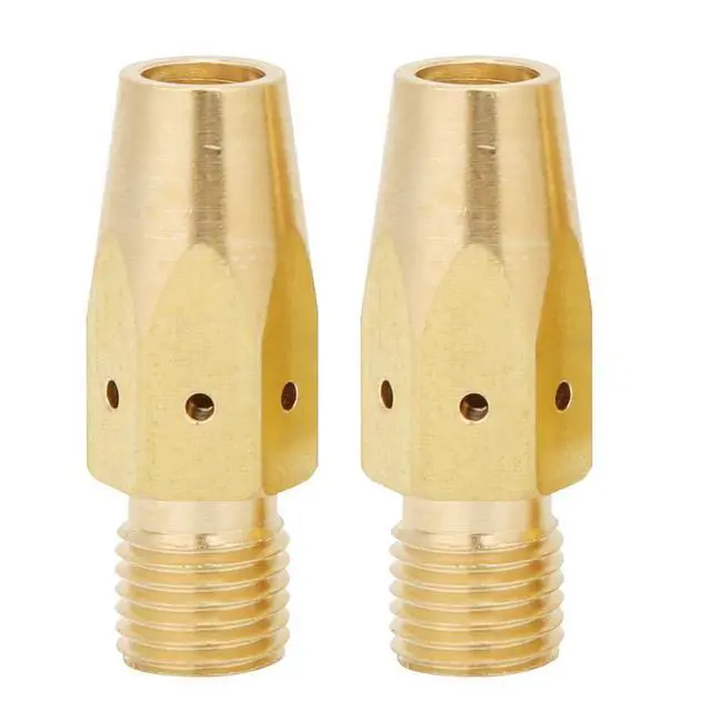 Alt view image 5 of 7 - Brass Tip Adapter,169728 Welding Gun MIG Gas Diffuser Replacement Part,for Miller M-25/M-40 and for MIG(5PCS)