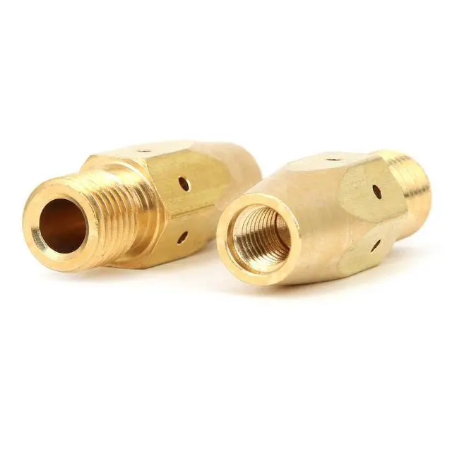 Alt view image 7 of 7 - Brass Tip Adapter,169728 Welding Gun MIG Gas Diffuser Replacement Part,for Miller M-25/M-40 and for MIG(5PCS)