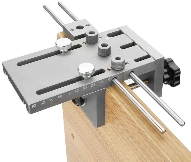 Main image of 3 in 1Dowel Jig Kit, Self Centering Dowel Jig, Drill Tool,Drill Locator Kit,Adjustable Drill with Dedicated Clamp Board,High and Long Service Life