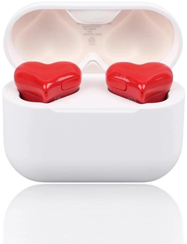 Main image of Earbuds, Heart Shaped Bluetooth Headphones Noise Canceling Stereo in Ear Light Weight Earphones Cordless Earphone for Sports