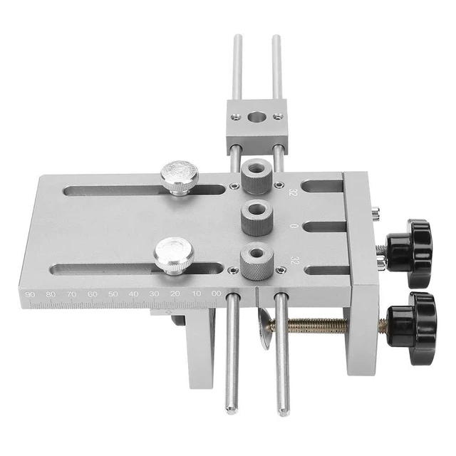 Alt view image 6 of 7 - 3 in 1Dowel Jig Kit, Self Centering Dowel Jig, Drill Tool,Drill Locator Kit,Adjustable Drill with Dedicated Clamp Board,High and Long Service Life