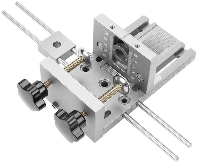 Alt view image 7 of 7 - 3 in 1Dowel Jig Kit, Self Centering Dowel Jig, Drill Tool,Drill Locator Kit,Adjustable Drill with Dedicated Clamp Board,High and Long Service Life