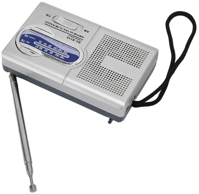 Alt view image 2 of 7 - Portable Radio, AM FM Radio Transistor Radio with Long Range Reception, Battery Operated Radio with Speaker and Headphone Jack for Indoor Outdoor and Emergency Use