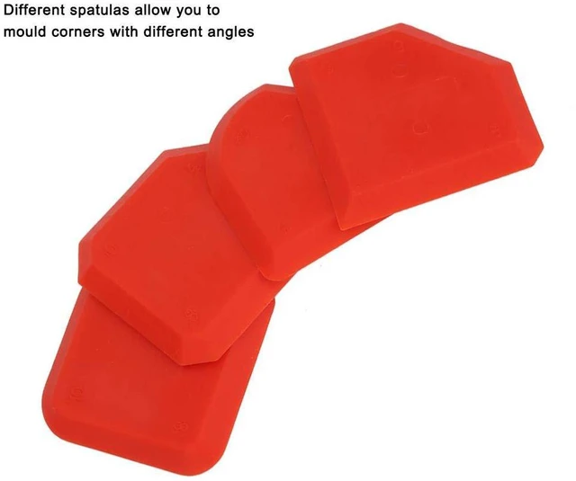 Alt view image 7 of 7 - 4pcs Silicone Sealant Remover,Smoother Finisher Scraper Cleaner Caulking Tool Kit, for a Professional Finish to Most Household sealants, fillers, Grout, etc.
