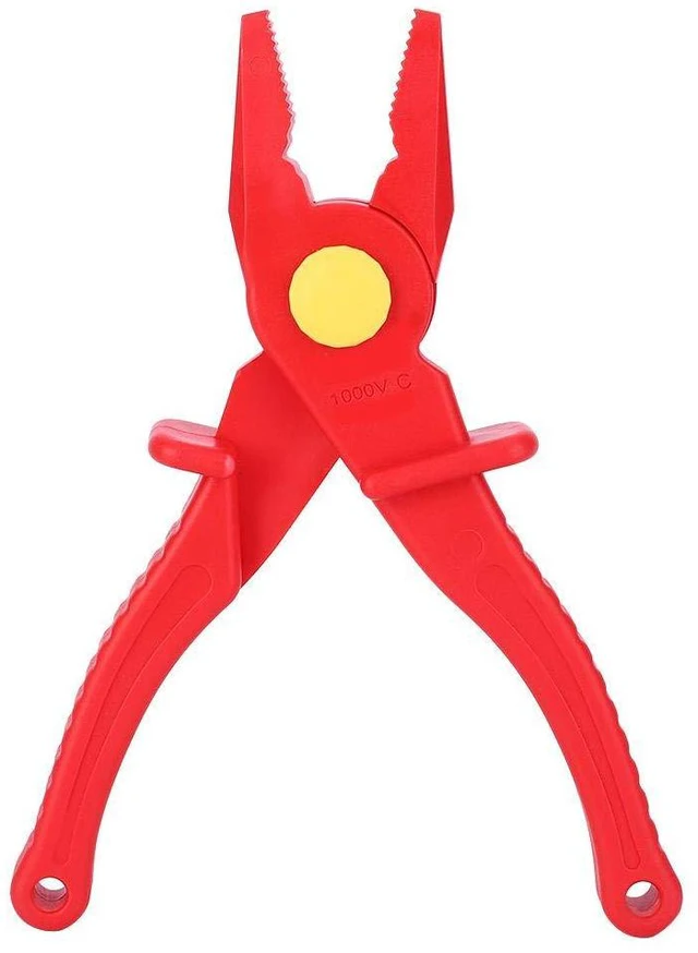 Alt view image 2 of 7 - Multi-Functional Insulated Plastic Cutting Pliers Hand Tools for Instrument Installation, 1000V Insulated 7.7in