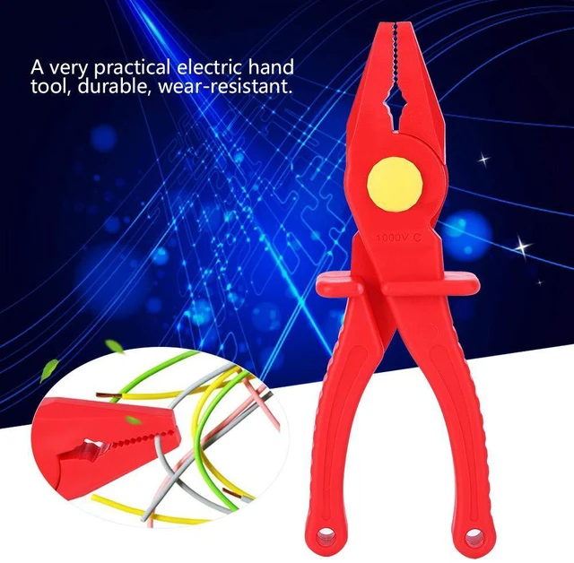 Alt view image 4 of 7 - Multi-Functional Insulated Plastic Cutting Pliers Hand Tools for Instrument Installation, 1000V Insulated 7.7in