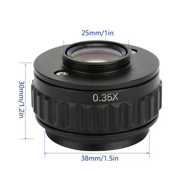 Alt view image 5 of 7 - 0.35X Microscope AdapterCTV Microscope Lens Camera Interface AdaptersMount Lens Adapter Microscope Accessoryfor Trinocular Stereo Microscope