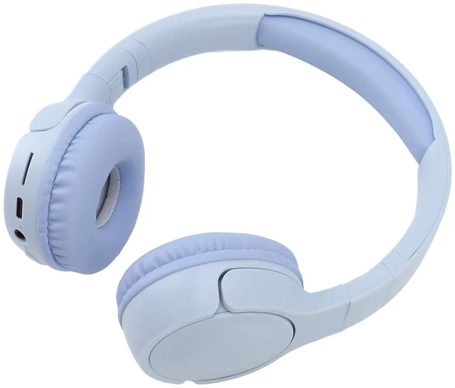 Alt view image 6 of 7 - Bluetooth Over Ear Headphones, C-2251 Foldable Noise Canceling Headset with Microphone, HiFi Stereo 3.5mm On Ear Headphones Comfortable Fit for Home Office Phone (Blue), hs0naufb1r-11