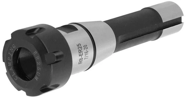 Alt view image 5 of 7 - ER25 Collet Chuck,Chuck Holder CNC Milling Spring Collets Cutter Tool, R8-ER25 Hook Spanner Wrench