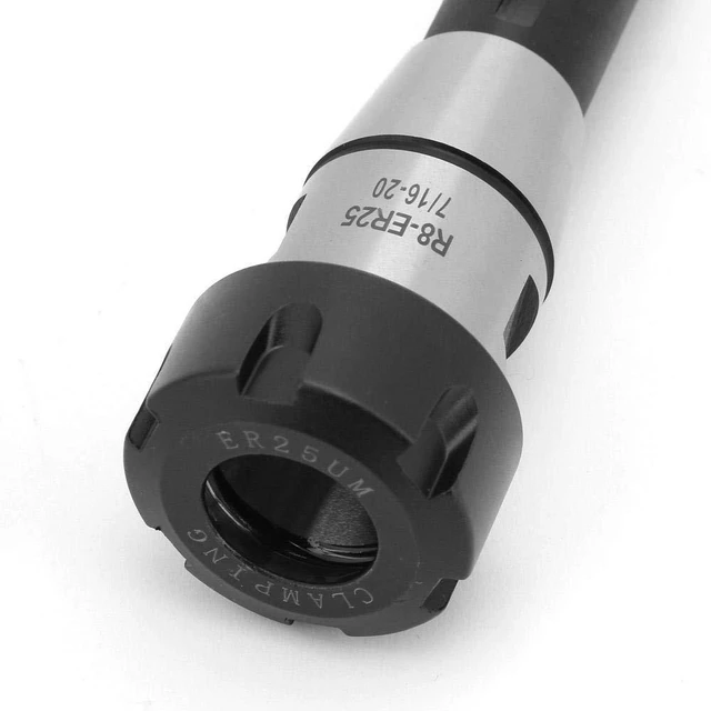 Alt view image 7 of 7 - ER25 Collet Chuck,Chuck Holder CNC Milling Spring Collets Cutter Tool, R8-ER25 Hook Spanner Wrench