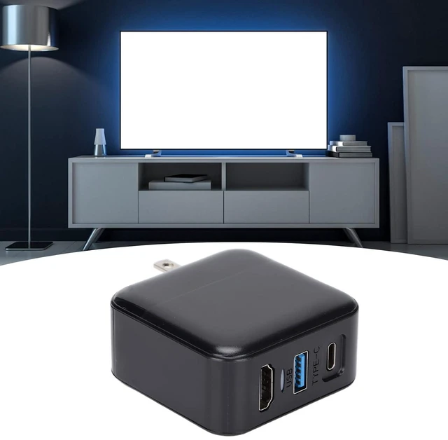 Alt view image 5 of 7 - Charger Adapter for Dock, USB 3.0 and Type C Ports, AC Adapter, Fast Charging, HD Multimedia Interface, 4K Resolution, Portable Design, Foldable Plug (US Plug)
