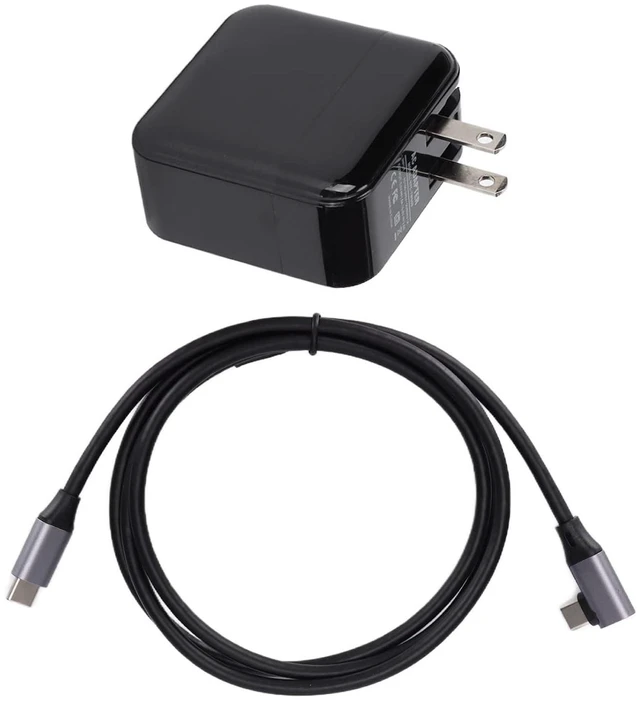Alt view image 6 of 7 - Charger Adapter for Dock, USB 3.0 and Type C Ports, AC Adapter, Fast Charging, HD Multimedia Interface, 4K Resolution, Portable Design, Foldable Plug (US Plug)
