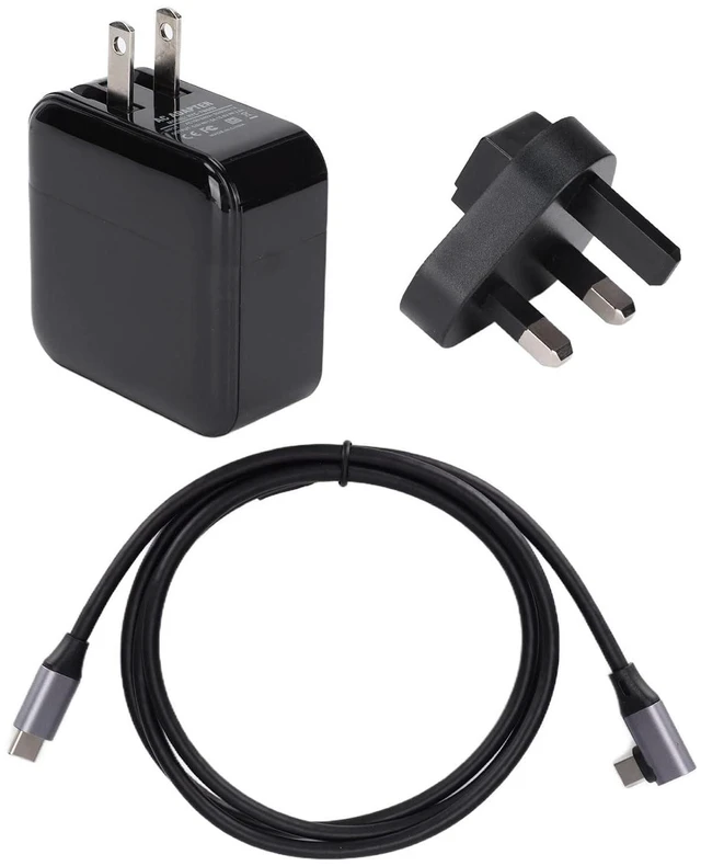 Main image of Aurikall USB C Charger Adapter with HD Multimedia Interface and USB 3.0 Hub, 39W PD Fast Charging Dock Compatible with, Supports 4K Video Output, Foldable Plug (US standard + UK standard adapter)