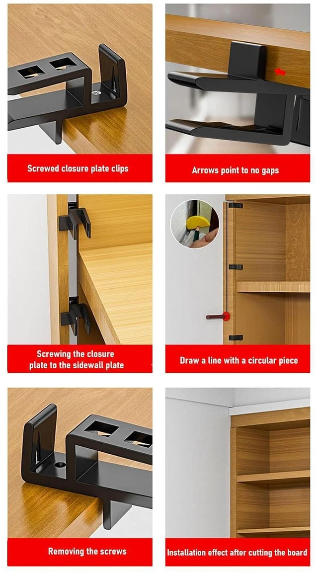Alt view image 3 of 7 - Carpentry Jigs Set, Make Scribing Fillers Toe Kicking and Ceiling Scribe Tool for Carpenters, Joinery, Furniture and Cabinet Installing, 15-18mm