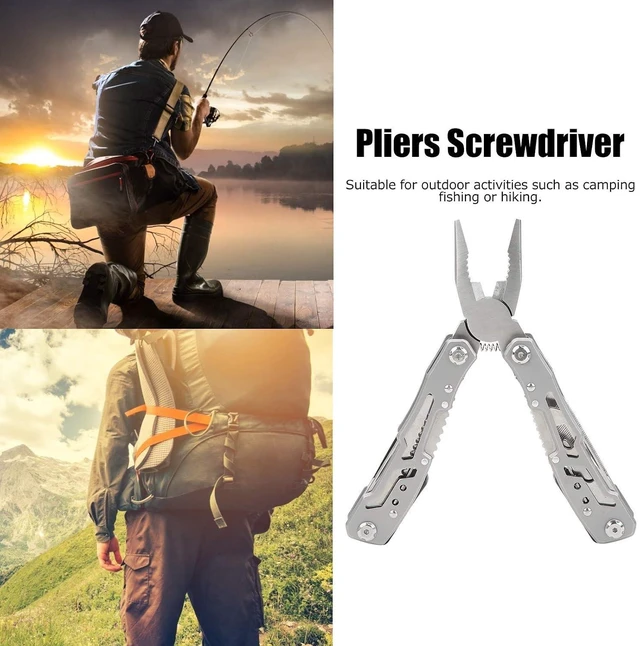 Alt view image 7 of 7 - Multi Tool Nipper Pliers, Multifunctional Folding Pliers Bottle Opener,Screwdriver Wire Cutter Outdoor Equipment,for Home Use and Outdoor Activities Etc