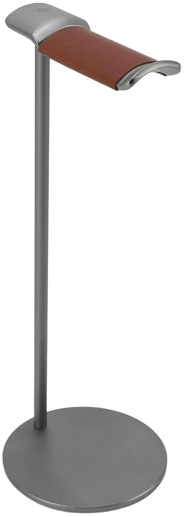 Main image of Headphone Stand, Aluminum Alloy Headset Holder with Soft Top and 10cm Solid Base, for Home Studio Desktop Organization (Gray)