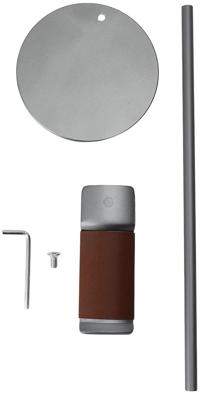 Alt view image 7 of 7 - Headphone Stand, Aluminum Alloy Headset Holder with Soft Top and 10cm Solid Base, for Home Studio Desktop Organization (Gray)