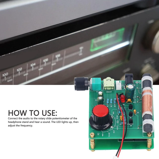 Alt view image 2 of 7 - AM Transmitter, 600Khz 1500Khz 512V Amplitude Modulation Transmitter with 3.5mm Headphone Jack, DIY AM Transmitter Micro Power for Radio Receiver Player Testing