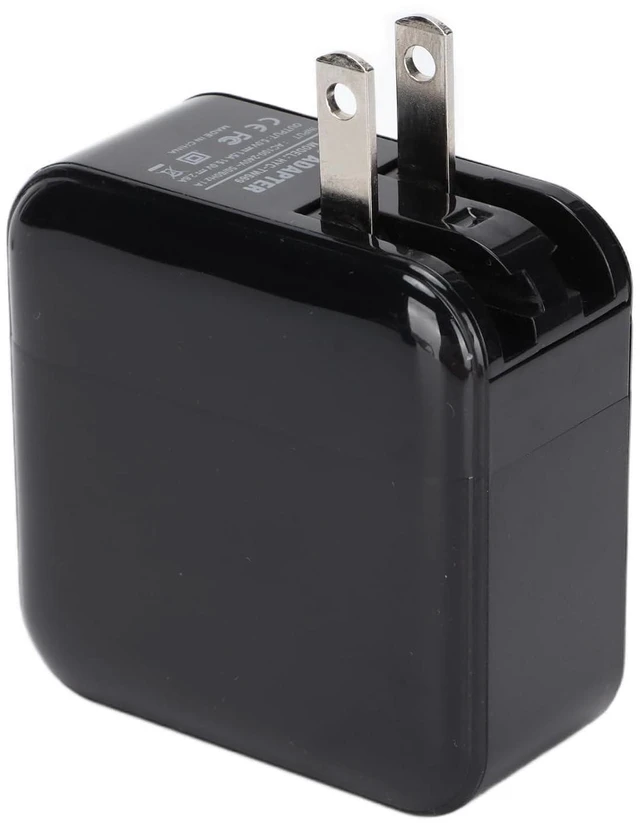 Alt view image 6 of 7 - Charger Adapter for Dock, USB 3.0 and Type C Ports, AC Adapter, Fast Charging, HD Multimedia Interface, 4K Resolution, Portable Design, Foldable Plug (US standard + UK