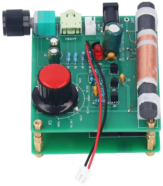 Alt view image 7 of 7 - AM Transmitter, 600Khz 1500Khz 512V Amplitude Modulation Transmitter with 3.5mm Headphone Jack, DIY AM Transmitter Micro Power for Radio Receiver Player Testing