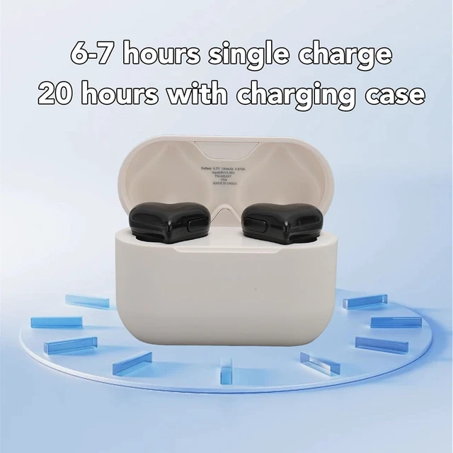Alt view image 2 of 7 - Heart Shaped Earbuds, 5.3 HiFi Stereo Sound Noise Canceling Earphones with Charging Case, Cute in Ear Earbuds for Lover Couples for Valentine Sport Travel (Black)